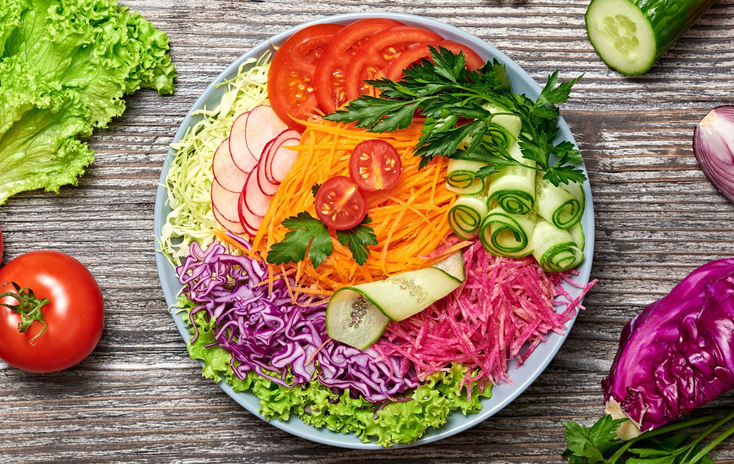 Gut, Brain and Immune Boosting Rainbow Salad